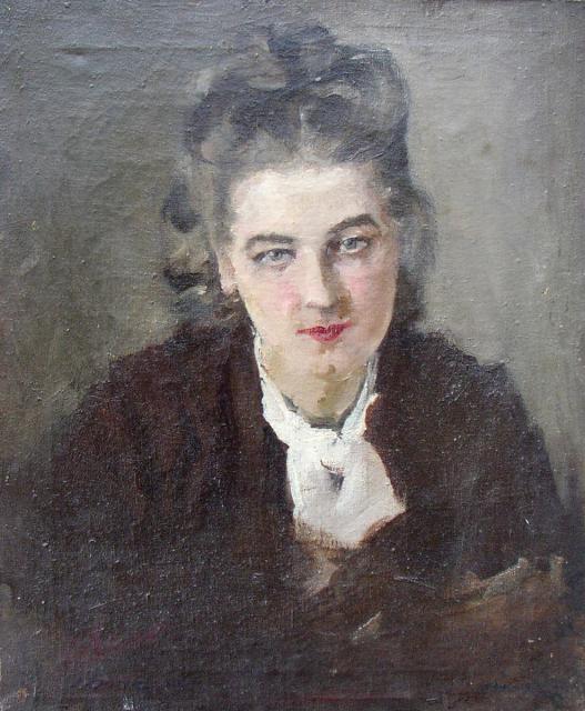 Белокуров К.С. Портрет медсестры Нины Макшенюк. 1942 Белокуров К.С. Портрет медсестры Нины Макшенюк. 1942